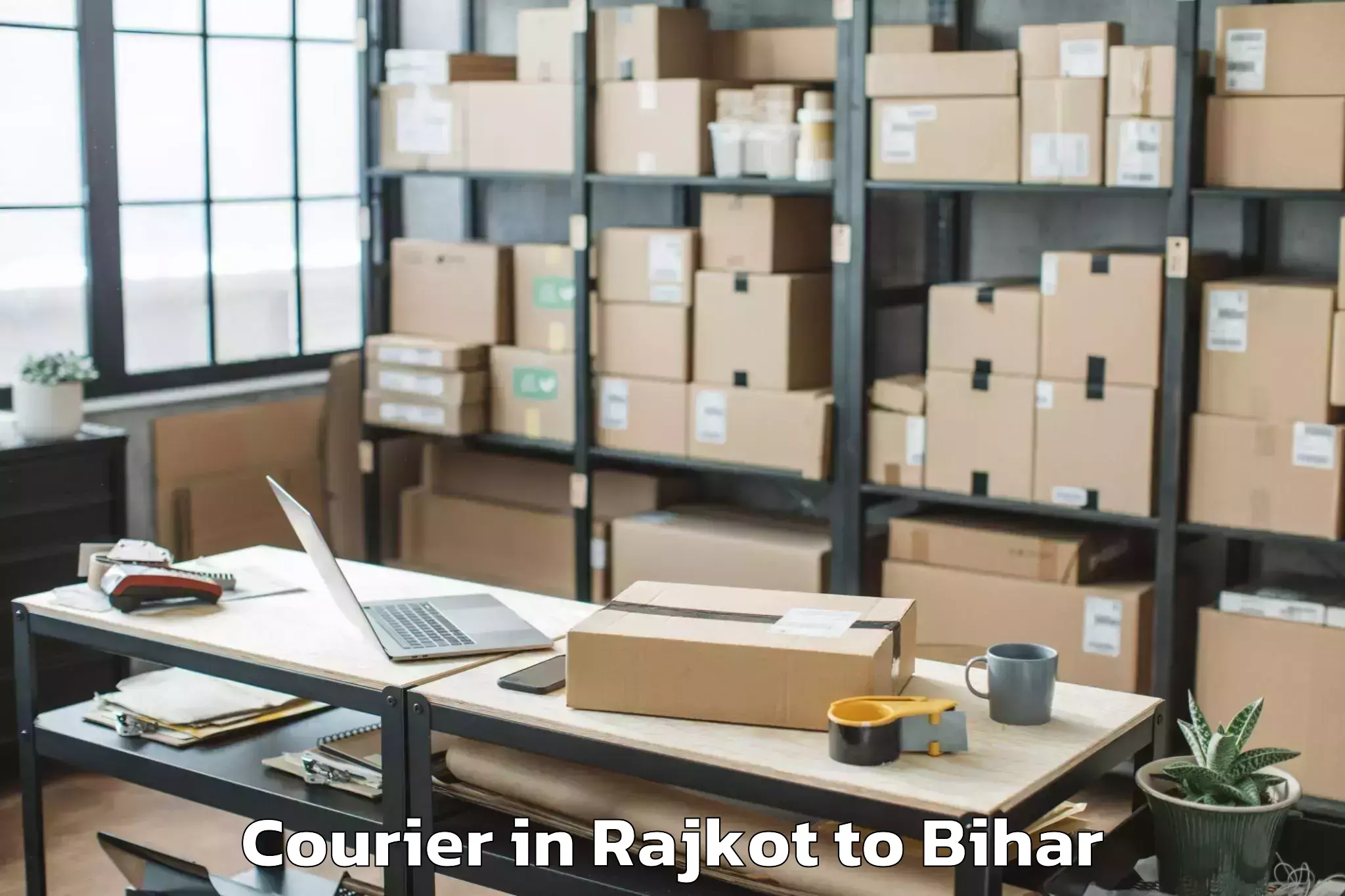 Book Rajkot to Jhanjharpur Courier Online